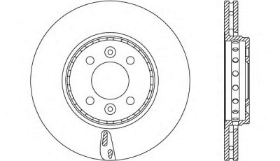 OPEN PARTS bda265320 -  Тормозной диск